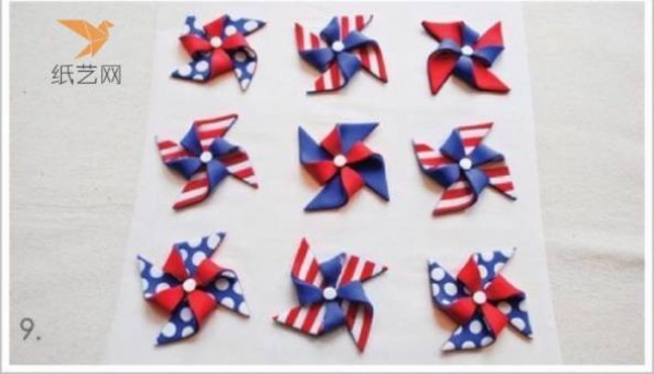 Ceramics tutorial Red, white and blue soft clay windmill making tutorial