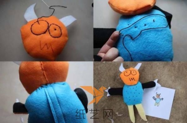 New Year’s gift of dolls made according to baby’s drawings