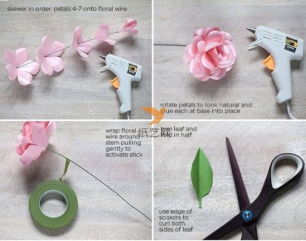 Beautiful Paper Rose Paper Art Making Tutorial