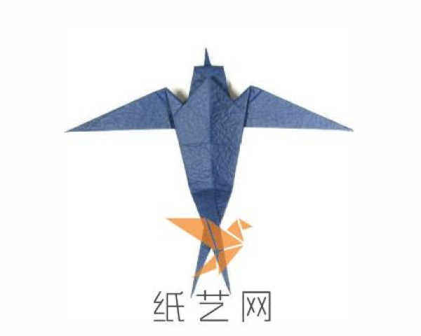 Tutorial on making origami swallows for Spring Festival