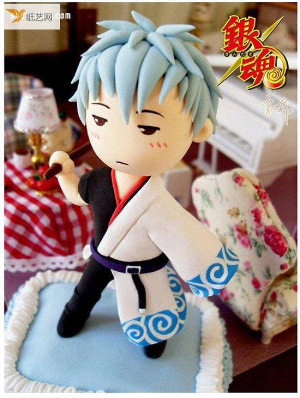 Tutorial on making a personalized clay doll of Gintama protagonist Gintoki Sakata