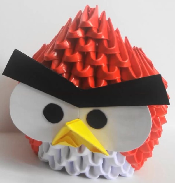 How to make a simple origami triangle with Angry Birds