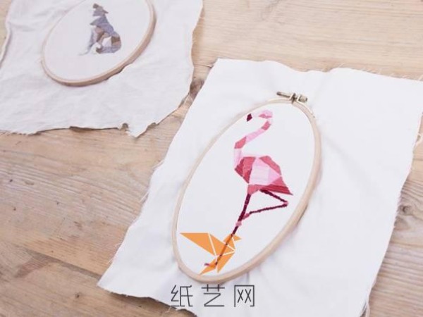 New Year Gift Flamingo Embroidery Making Tutorial