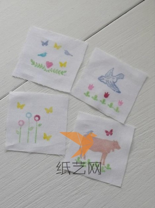 Tutorial on making baby memory training cards from non-woven fabrics