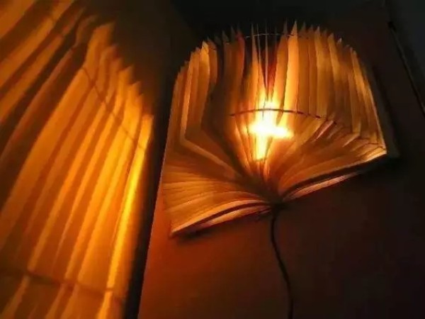 Turn waste into treasure, lamps made from old books!