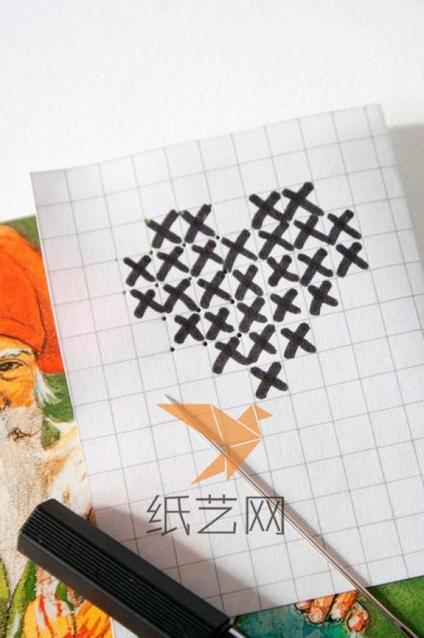 Exquisite cross-stitch postcard making tutorial