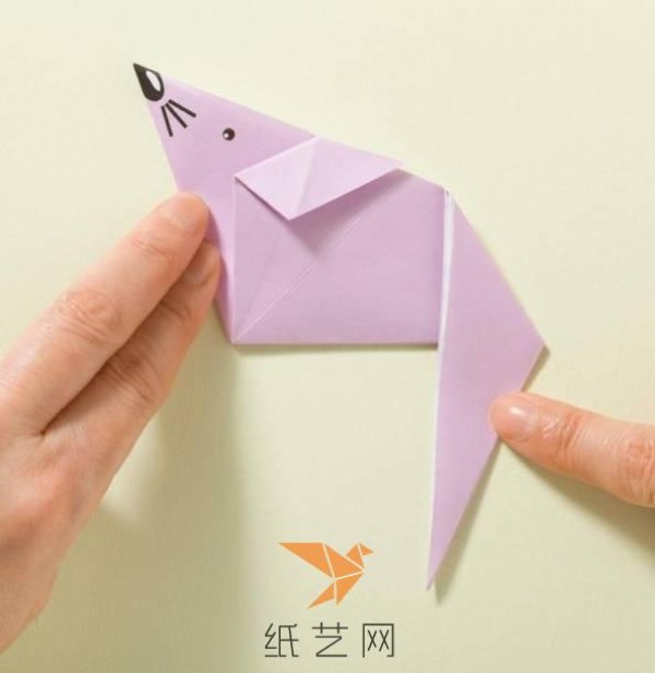 Cute childrens handmade origami little mouse origami tutorial for the New Year of the Rat