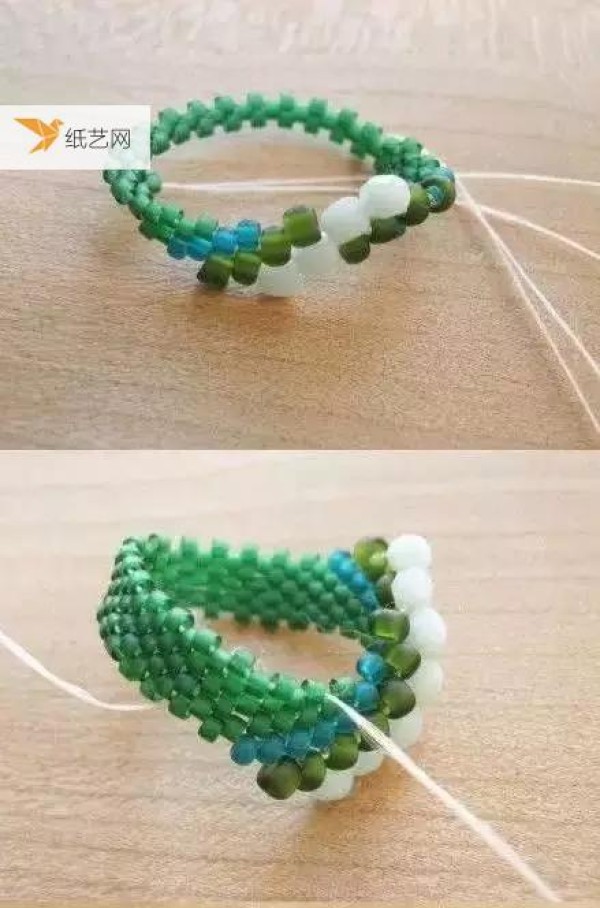 Super refreshing beaded ring tutorial suitable for hot weather