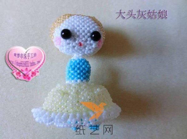 Disney Princess Cinderella Beaded Doll Making Tutorial---Zimeng DIY Beaded Handicraft Workshop