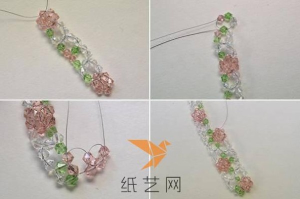 Crystal Clear Beaded Flower Bracelet Making Tutorial