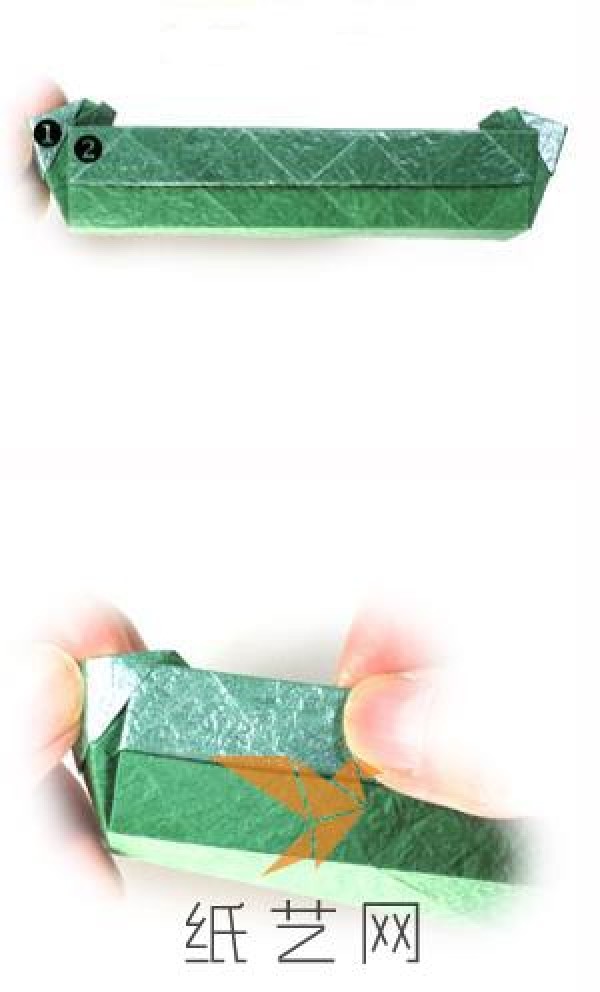 Long origami box making tutorial