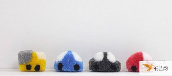 Tutorial on how to make a wool ball car toy yourself