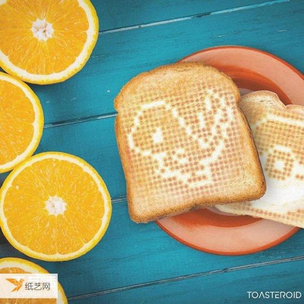 Toasteroid smart toaster display: Stamp golden sweet words with one finger