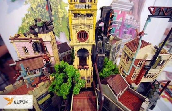 Appreciation of pictures of the particularly exquisite arcade architectural model