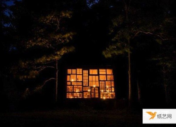 A dreamy lake house made from old windows