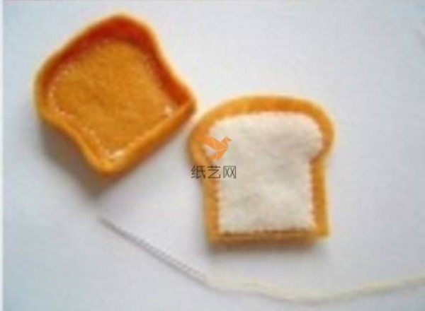 Non-woven toast bread ornament non-woven tutorial