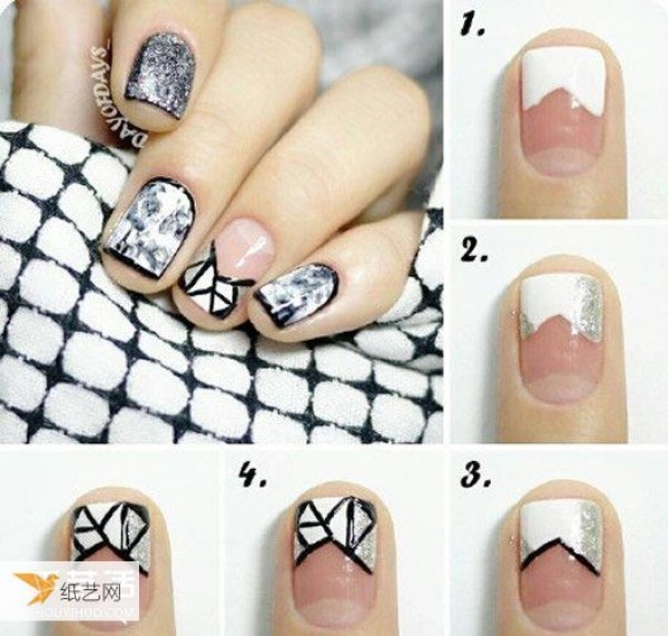 Fashionable looking summer manicure picture tutorial pictures