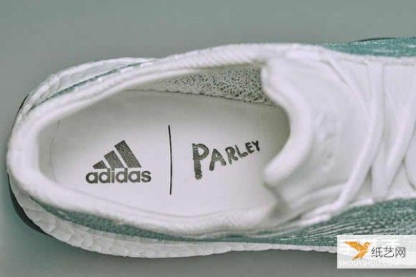 adidas jogging shoes made from 100% recycled ocean garbage