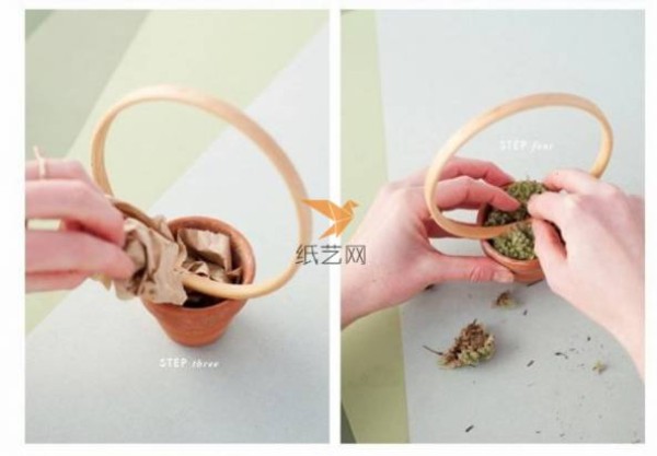 Paper art fresh small potted plant making tutorial paper art tutorial