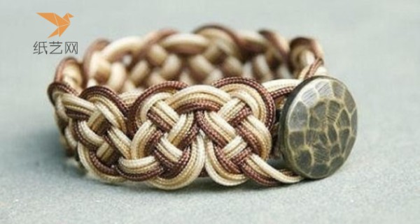 Weaving tutorial Simple and elegant three-color braided bracelet making tutorial