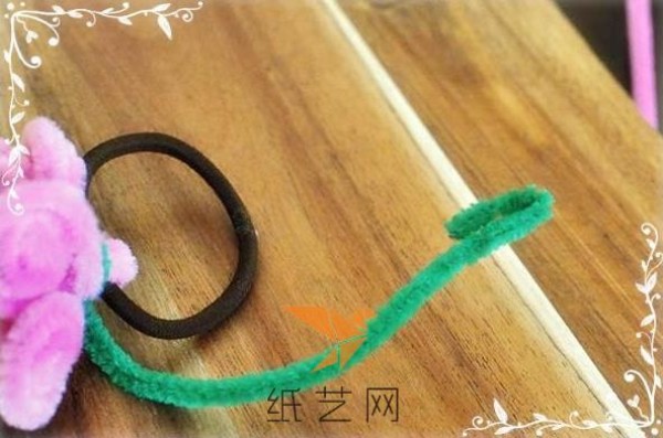 Sweet DIY Flower Hair Tie Making Tutorial