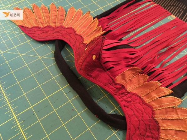 Super beautiful! Fabric Phoenix Mask (with tutorial and template)