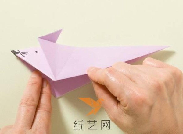 Cute childrens handmade origami little mouse origami tutorial for the New Year of the Rat