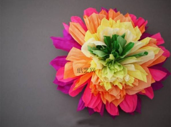 Paper art colorful flower making tutorial paper art tutorial