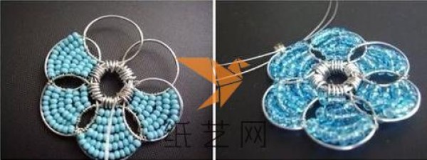 Tutorial on how to make large flower beaded earrings