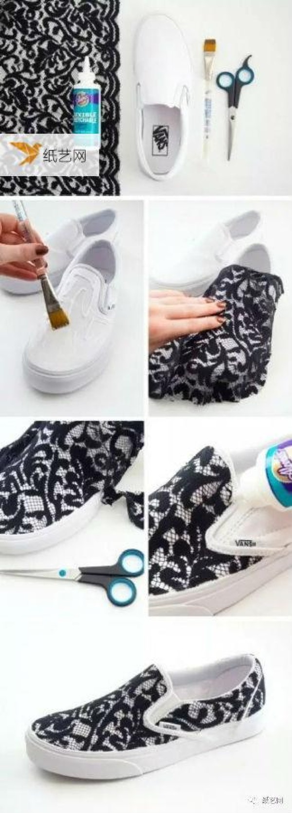 Change your old sneakers like this and give you a new pair of shoes! Turn waste into treasure, renovate old items!