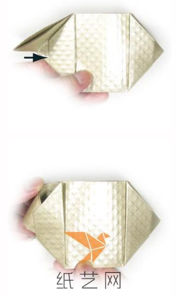 Tutorial on how to make an origami coin purse that saves money and effort