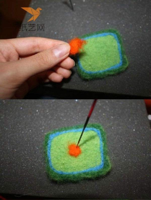 Embroidery felt wool felt DIY production tutorial