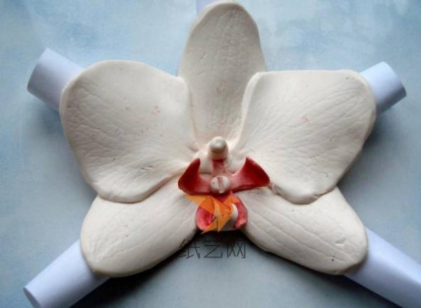 Tutorial on how to make Phalaenopsis artificial flowers made of ultra-light clay