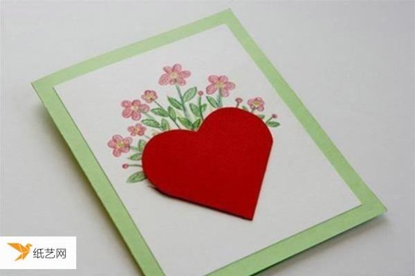 How to make a personalized grateful heart Valentines Day red heart greeting card