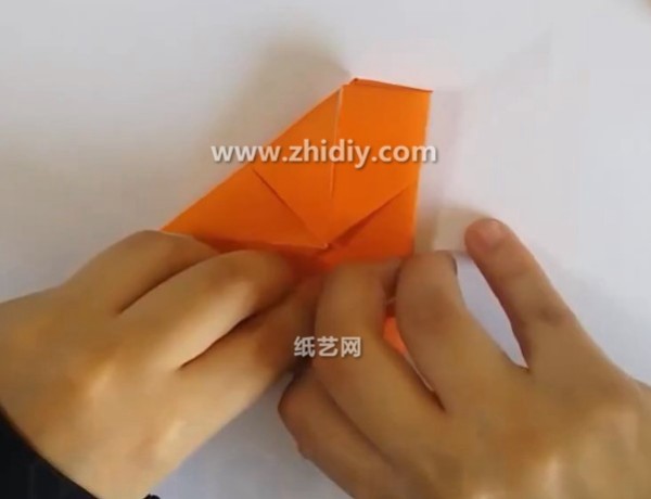 Simple and cute three-dimensional origami school bag origami video tutorial