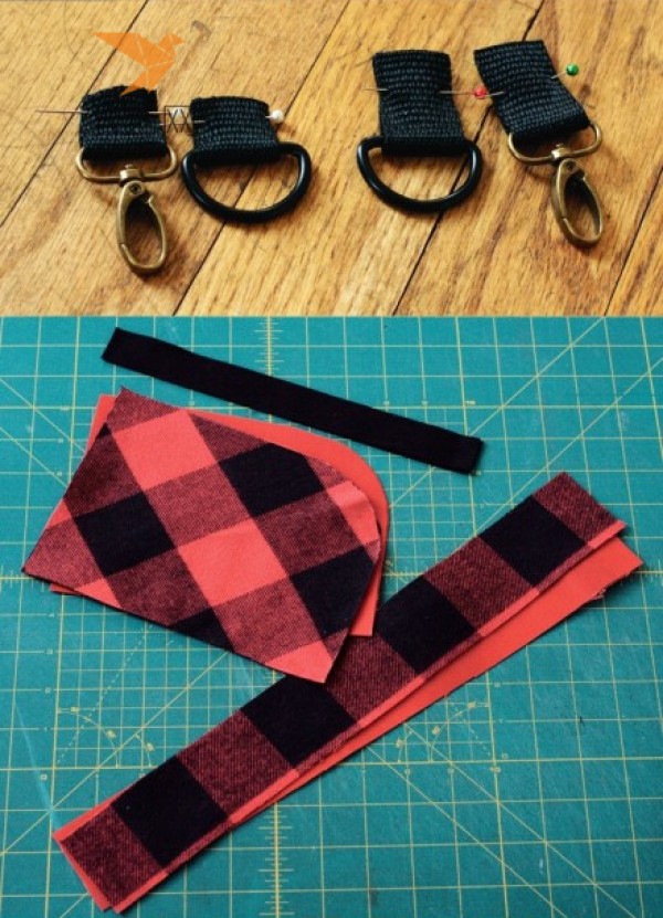 Fabric Tutorial Black and Red Checkered Fabric Bag DIY Making Tutorial