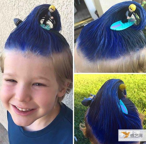 Crazy personalized hairstyles for children with no limits that you have never thought of