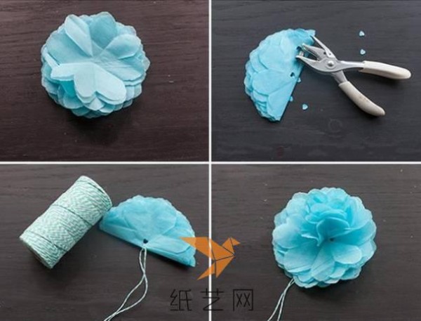 Beautiful paper flower Christmas gift decoration tutorial