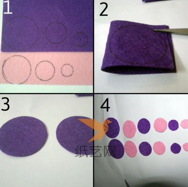 DIY tutorial for handmade non-woven earrings