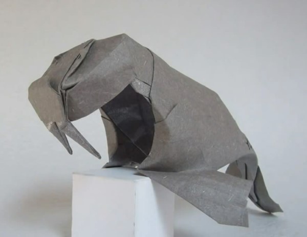 Origami walrus handmade tutorial