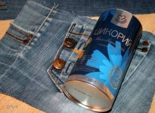 Turning waste into treasure: turning unworn jeans into a pen holder storage box