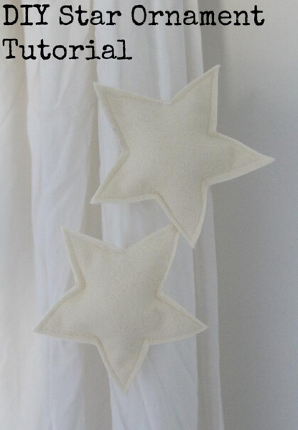 Illustrated tutorial on how to make handmade nonwoven decorative stars