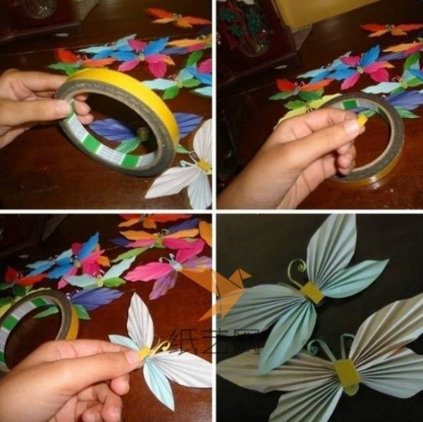 Tutorial on making small handmade butterflies for children