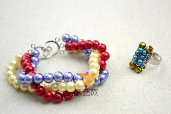 Beautiful Handmade Beaded Bracelet Beaded Ring Tutorial