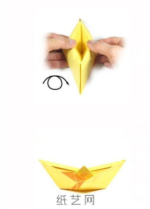 Tutorial on making origami boats for children during the Mid-Autumn Festival