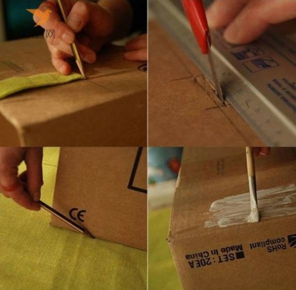 Tutorial on turning waste into treasure Tutorial on how to transform old cardboard boxes into simple and elegant storage boxes