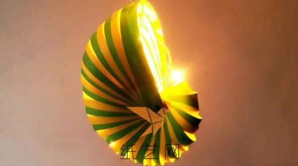 Conch lantern lampshade handmade tutorial for Lantern Festival