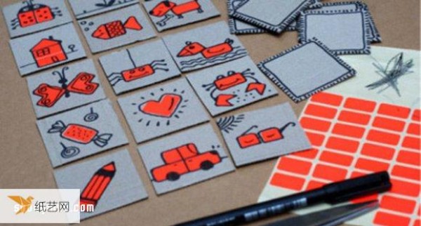 Use cardboard waste to hand-make personalized and fun game cards