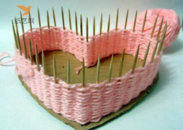 Wool knitting tutorial Beautiful and simple wool knitting heart-shaped storage basket making tutorial