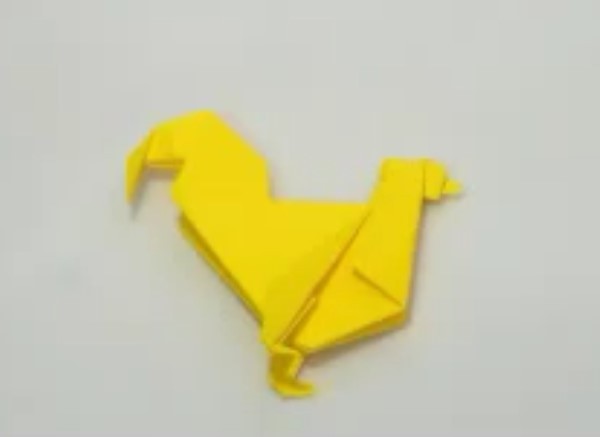 How to make an origami rooster